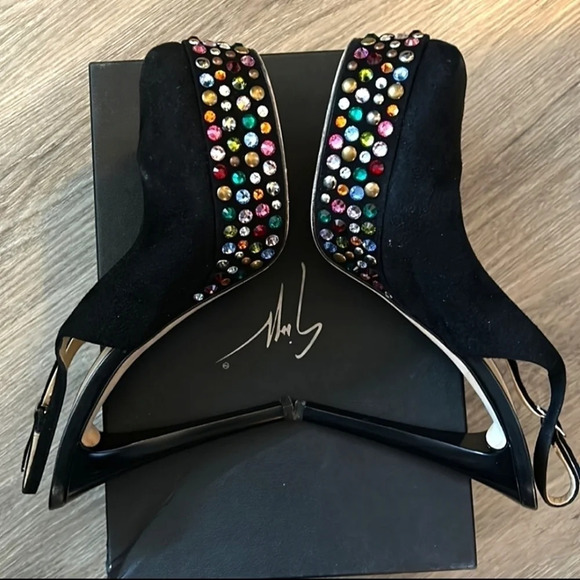 GIUSEPPE Zanotti Rainbow Crystal Heels EUC ❤️ - Picture 1 of 13